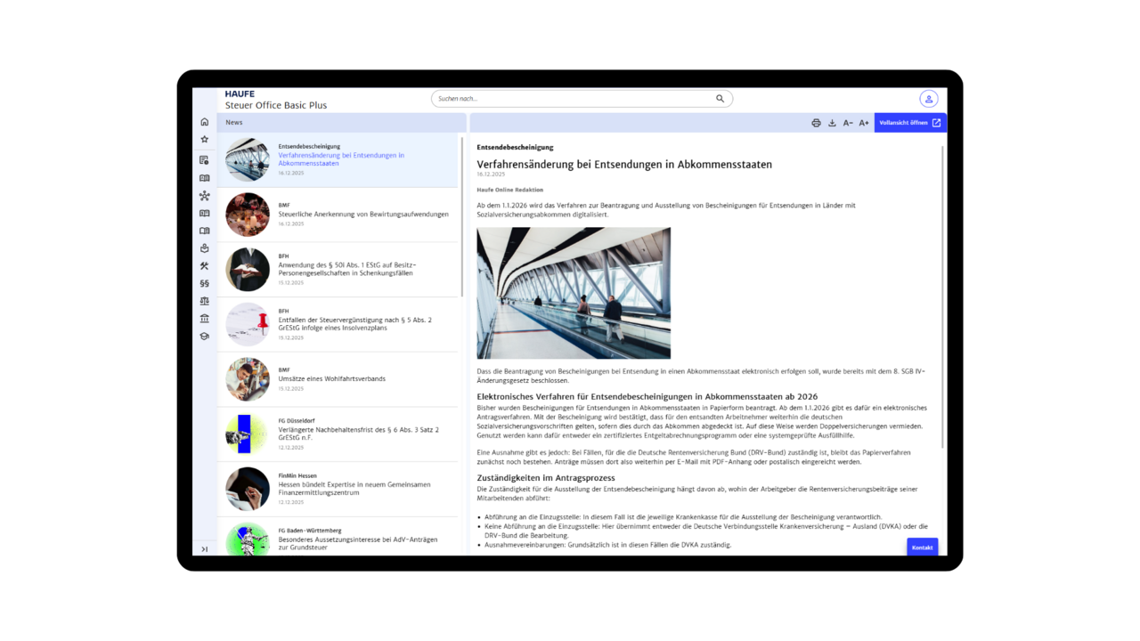 Immer auf dem neuesten Stand