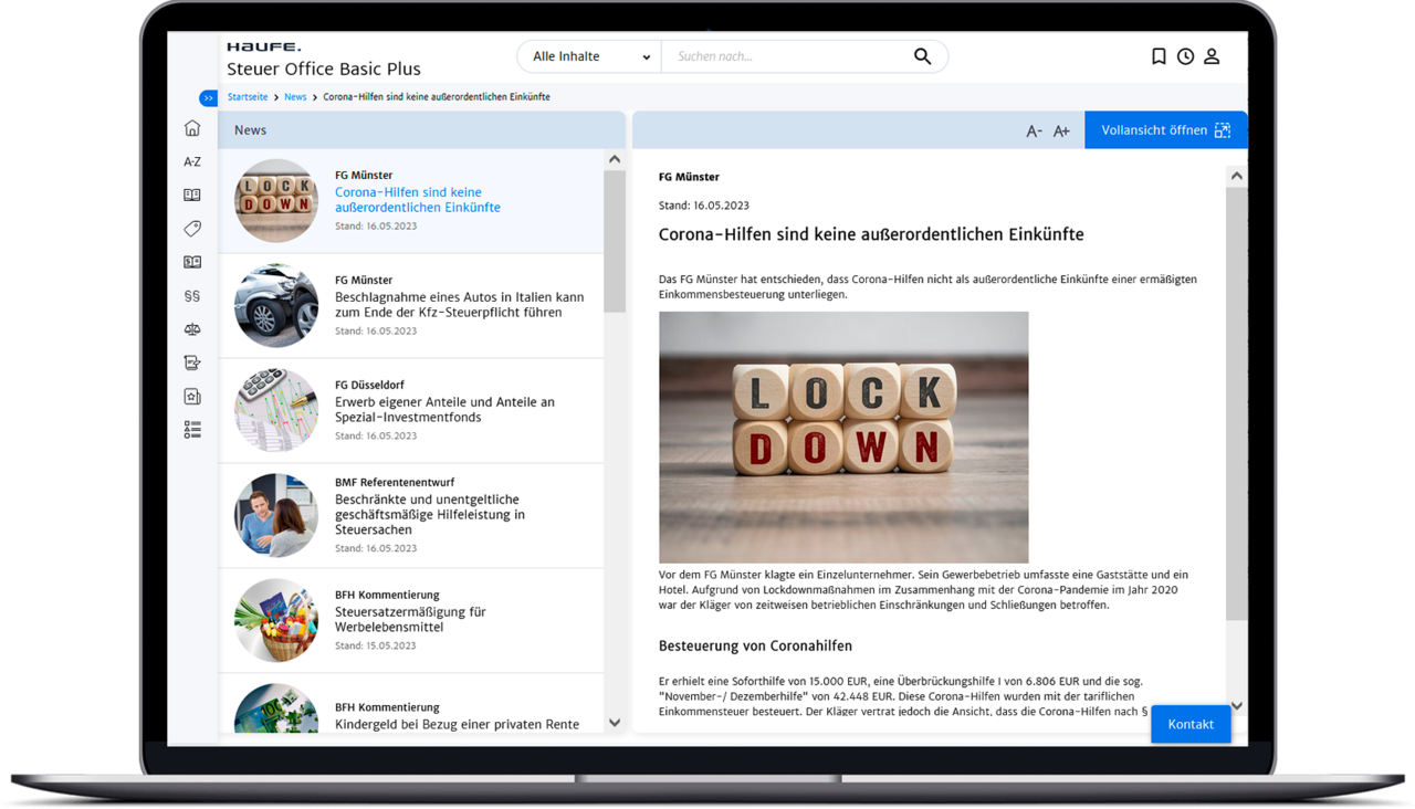 Immer auf dem neuesten Stand