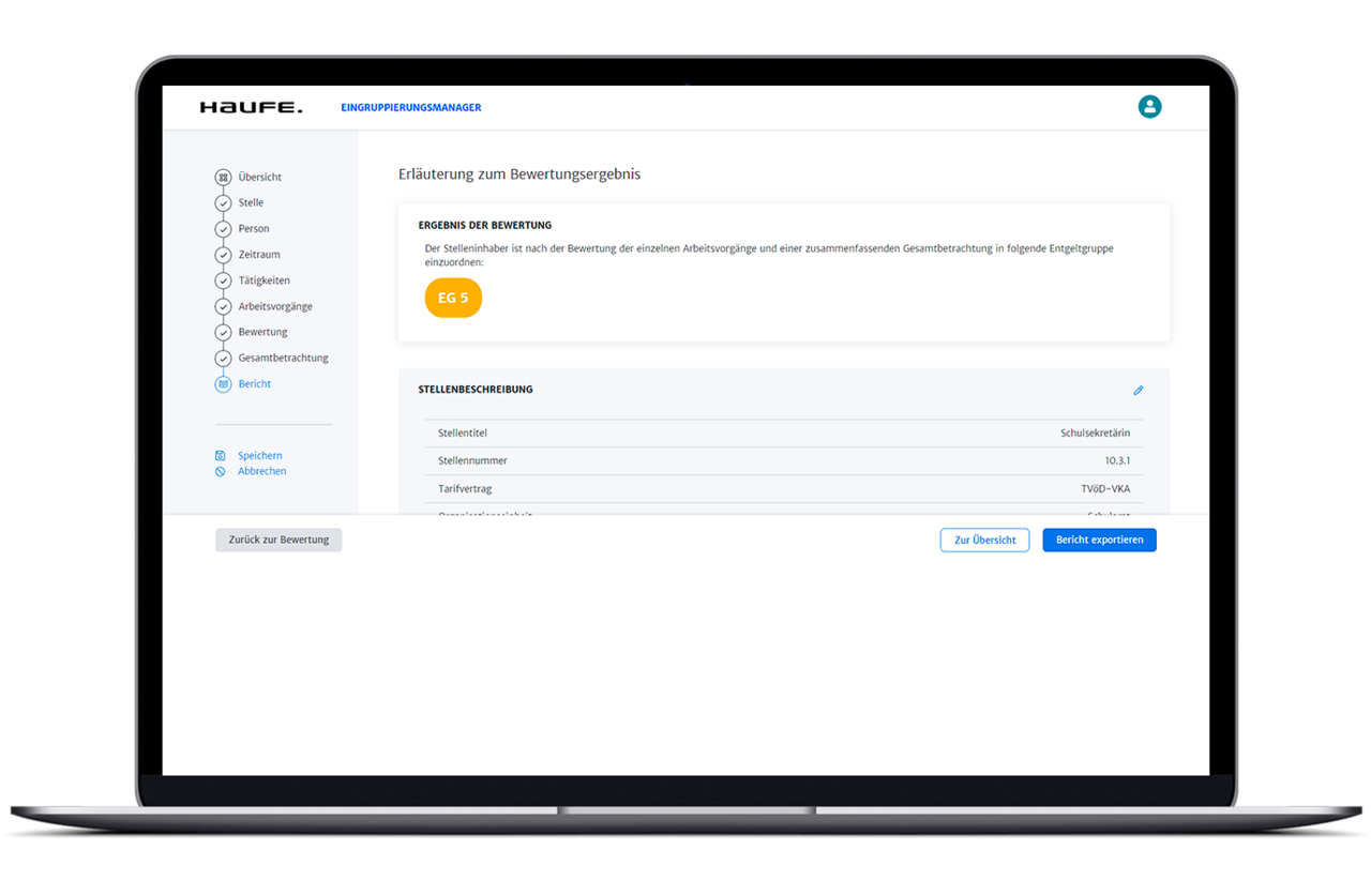 Erläuterung zum Ergebnis