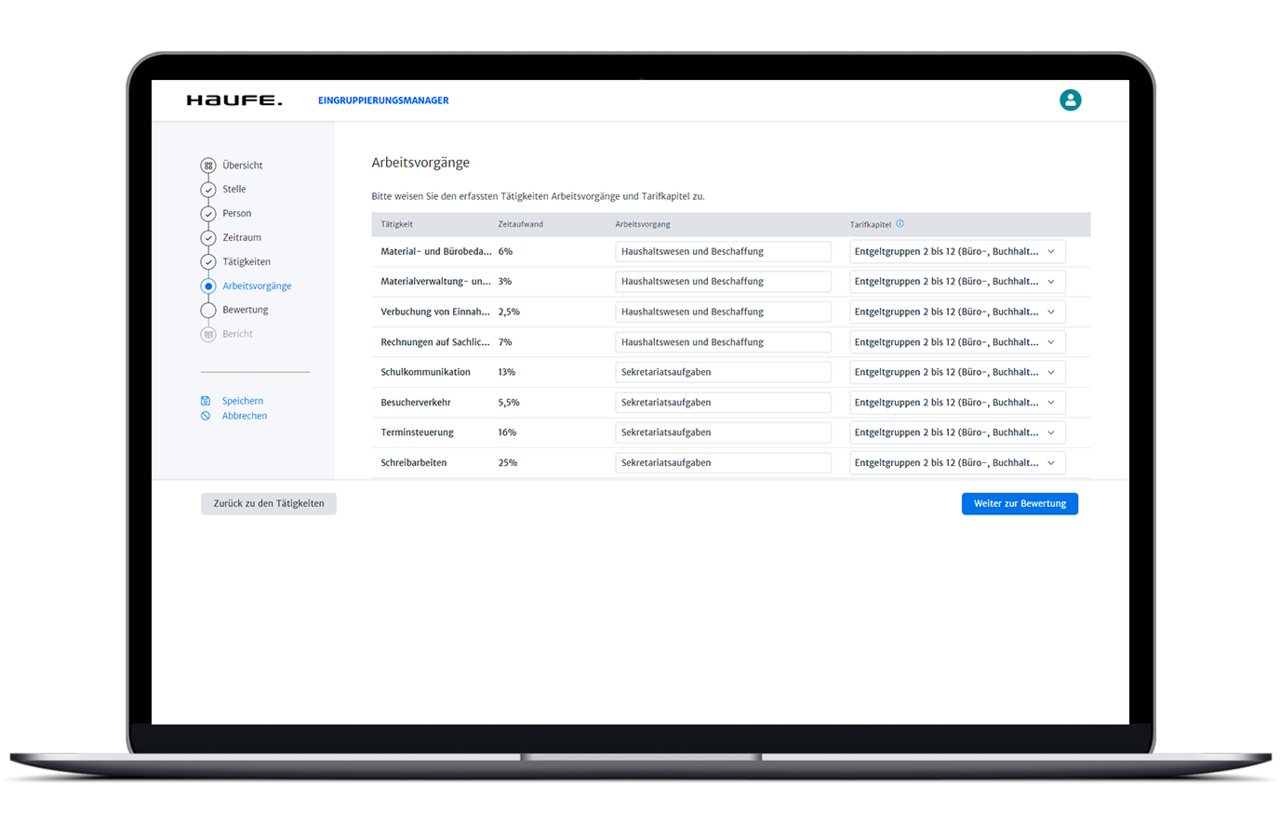 Schritt 3: Arbeitsvorgänge bilden