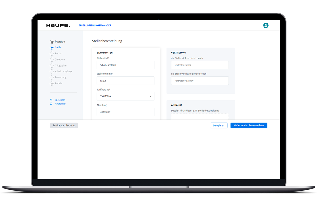 Schritt 1: Stammdaten anlegen
