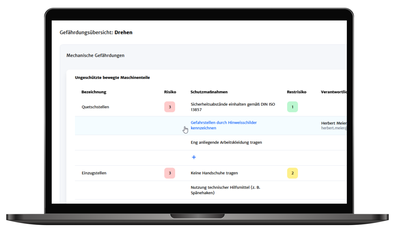 Gefährdungsbeurteilung durchführen