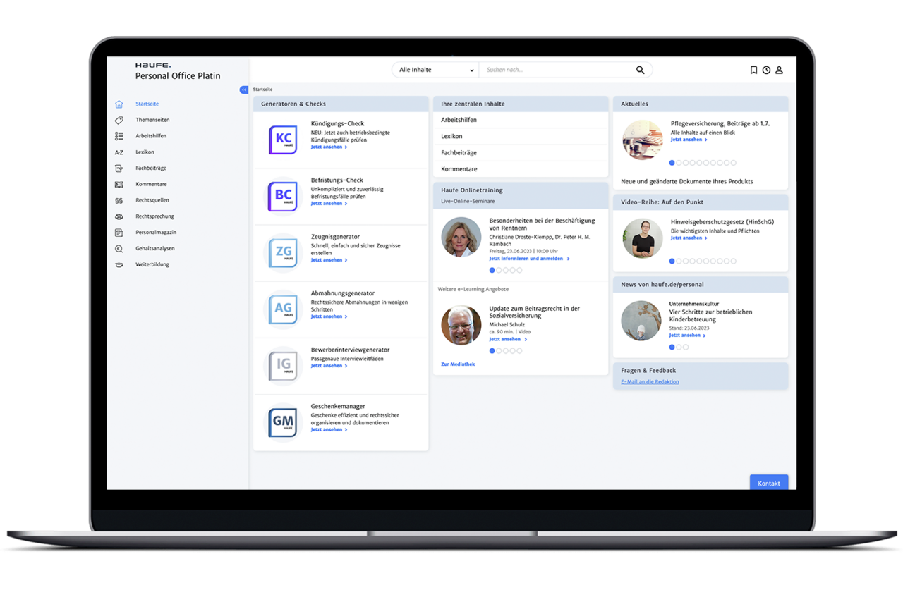 Alles, was Ihre Fachabteilung braucht - an einem Ort