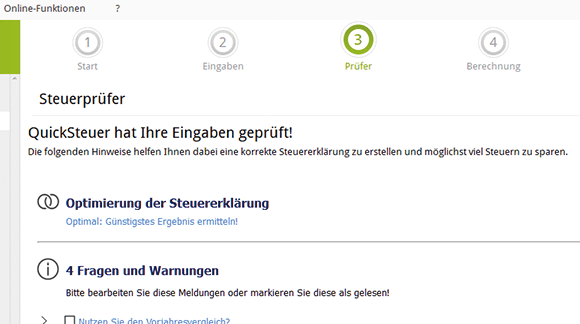 Penibel sein, Zeit sparen: Der integrierte Steuerprüfer