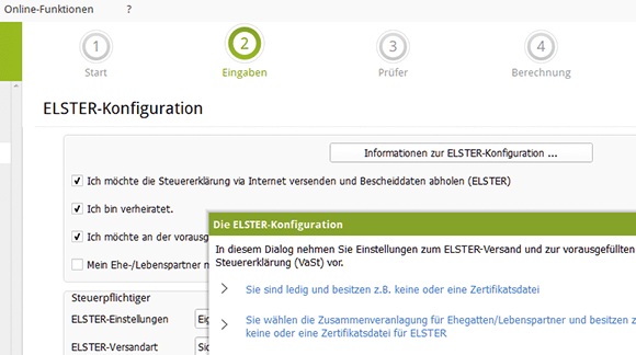 Abflug zum Finanzamt: Der ELSTER-Assistent