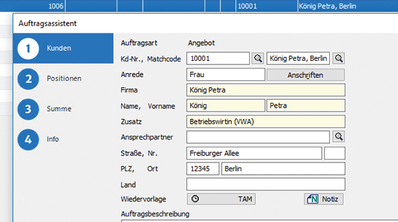 Auftragsbearbeitung speziell für Handwerksbetriebe