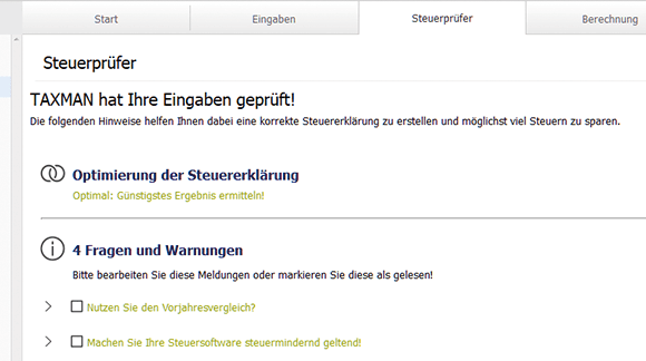 Penibel sein, Zeit sparen: Der integrierte Steuerprüfer