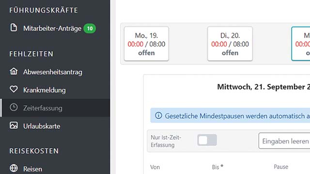 Mit Lexware myCenter mobil Arbeitszeiten oder Reisekosten erfassen