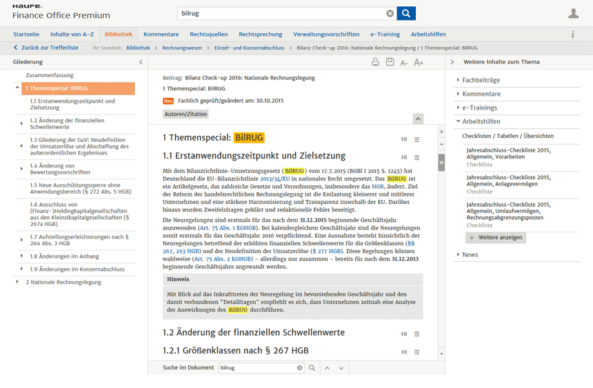 Alles auf einen Blick