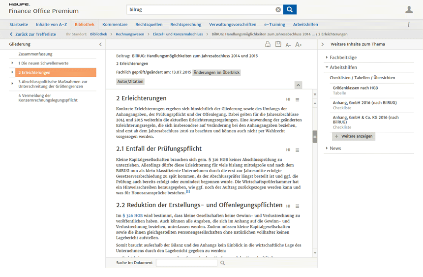 Verlässliche Informationen