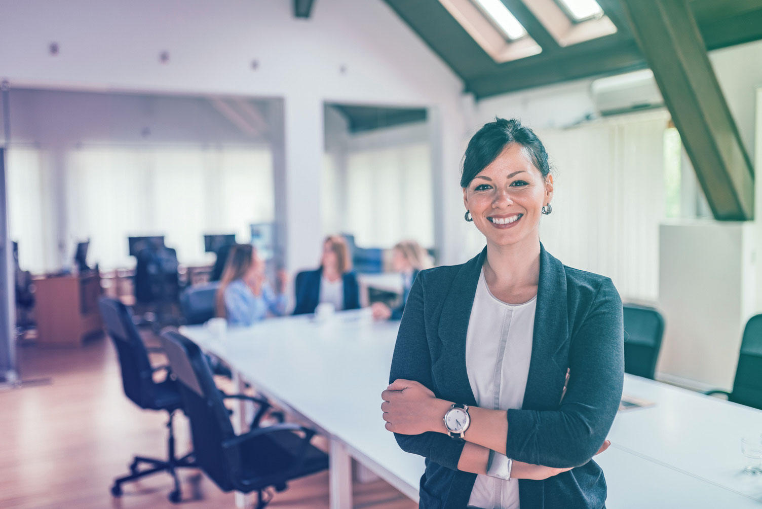 Frau im Büro