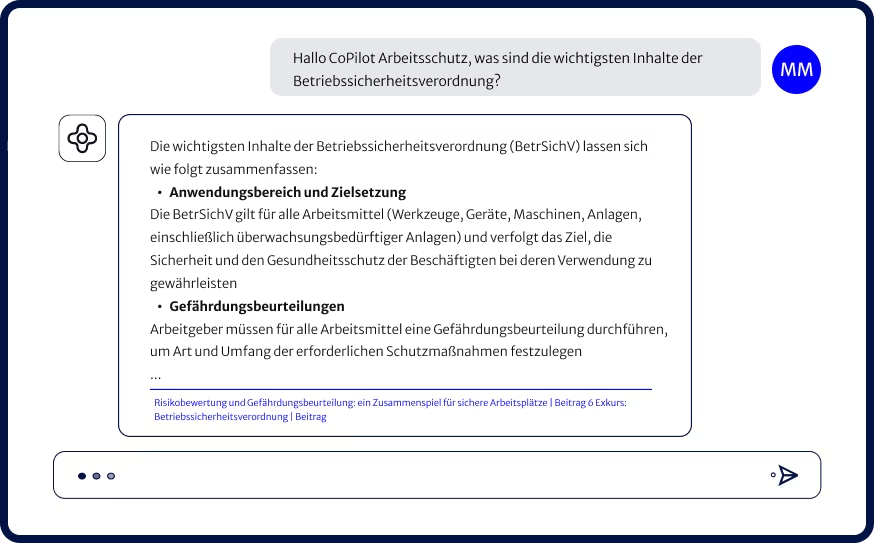 CoPilot Arbeitsschutz Frage stellen
