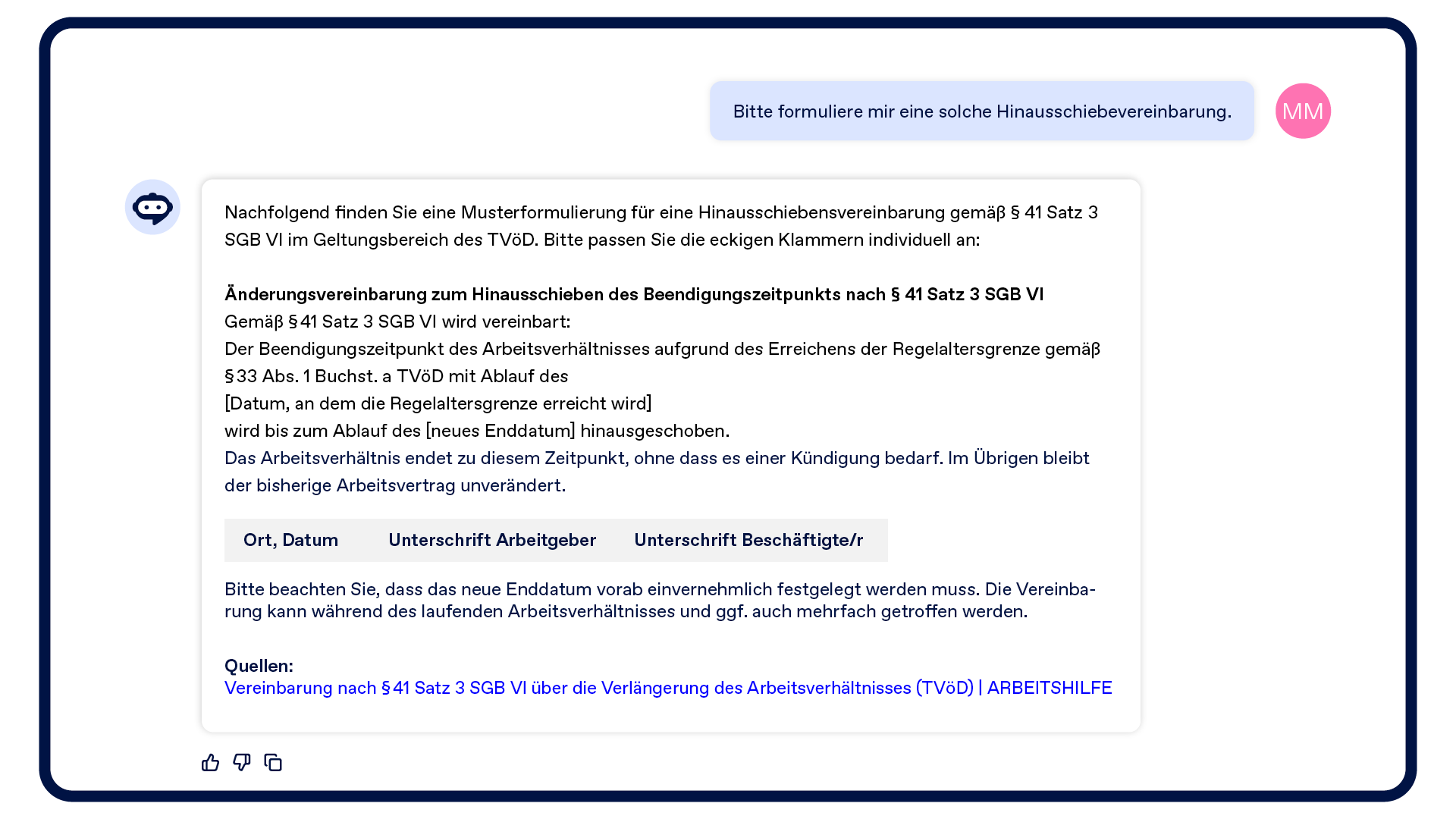 Antworten verfeinern