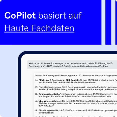 Haufe Copilot Review Claudia