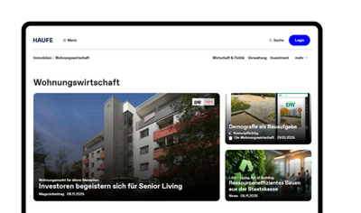 Haufe Online-Portal - Tägliche News und Analysen zur Wohnungs­wirtschaft