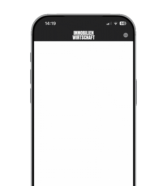 Digitale Ausgabe der Immobilienwirtschaft auf Smartphone