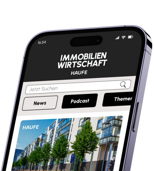 Digitale Ausgabe der Immobilienwirtschaft auf Smartphone
