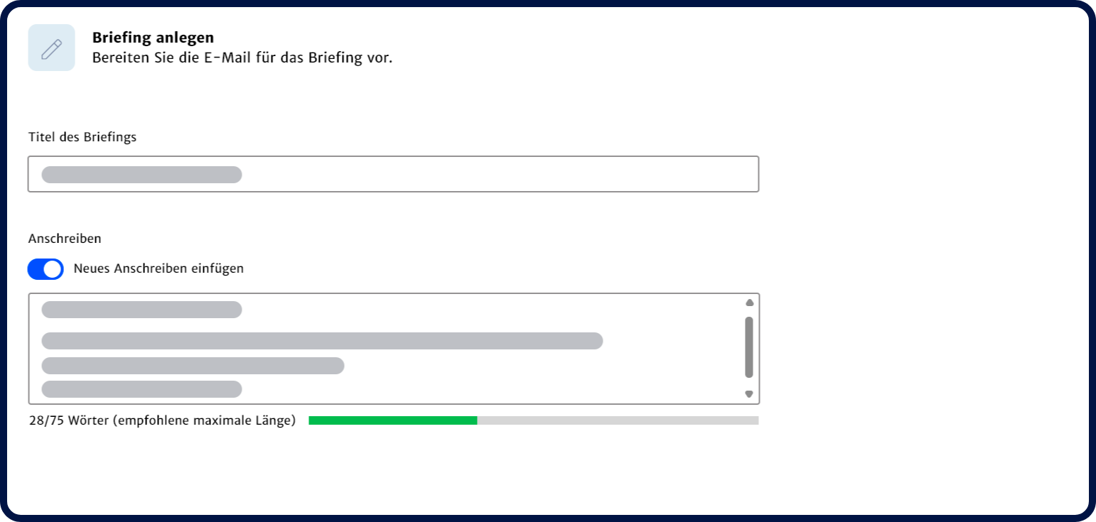 Haufe SteuerBriefing Anlegen