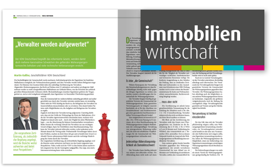 immobilienwirtschaft Doppelseite