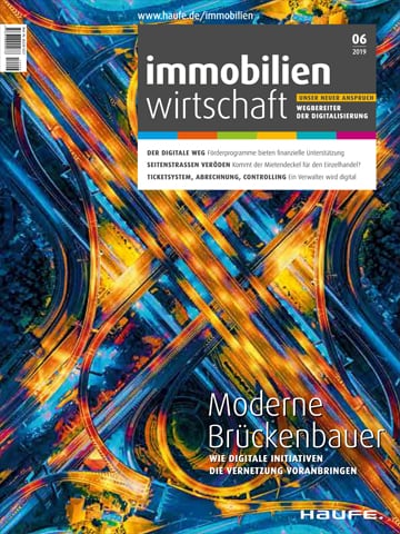Cover immobilienwirtschaft Ausgabe 2019 / 06