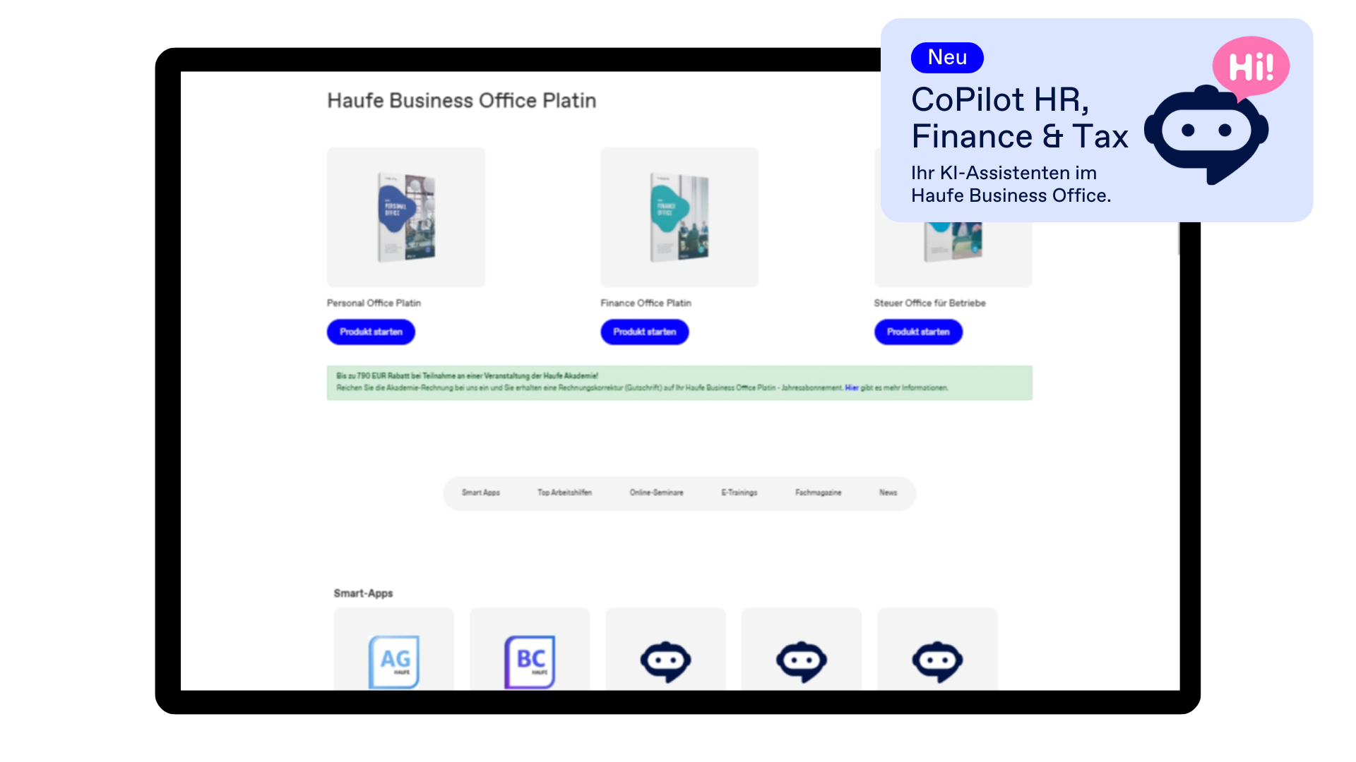 Haufe Business Office Platin - Die clevere Gesamtlösung für Personal, Finance und Steuern