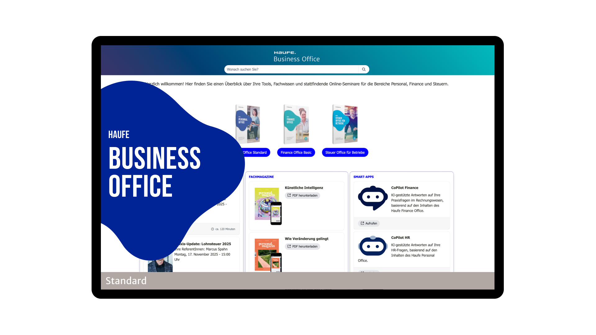 Haufe Business Office - Ihre Basis-Fachdatenbank für Personal, Rechnungswesen und Steuern