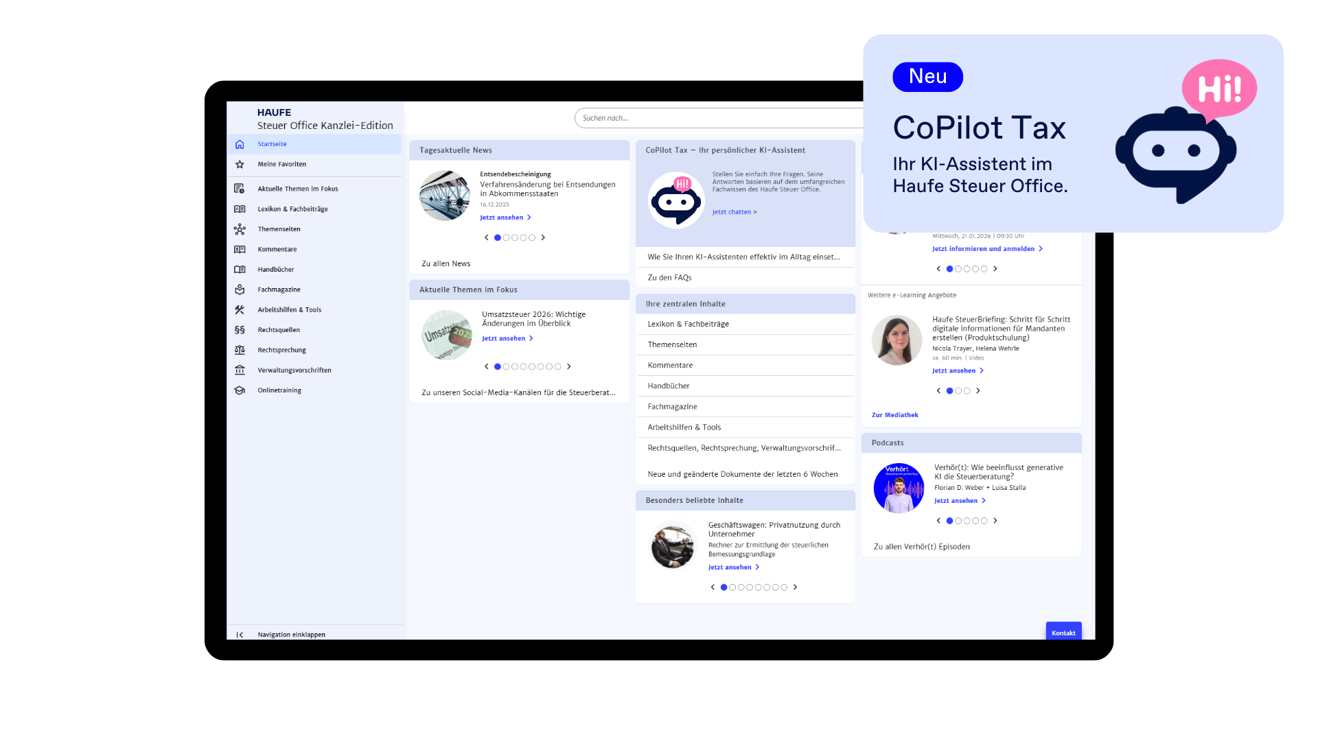 Haufe Steuer Office Kanzlei-Edition - Die erweiterte Fachdatenbank für Ihre Steuerkanzlei mit großem Kommentarpaket
