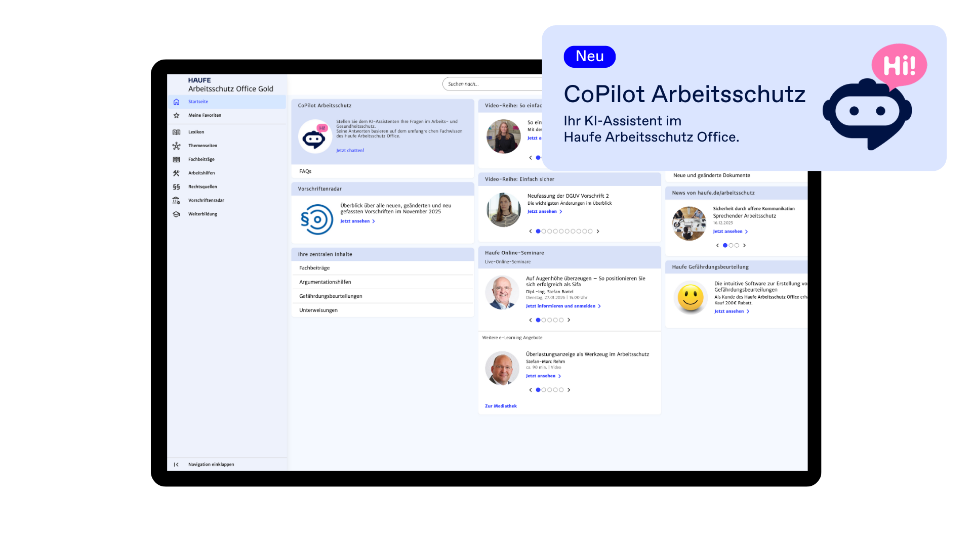 Haufe Arbeitsschutz Office Gold - Die clevere Gesamtlösung für wirksamen Arbeitsschutz und Betriebliches Gesundheitsmanagement