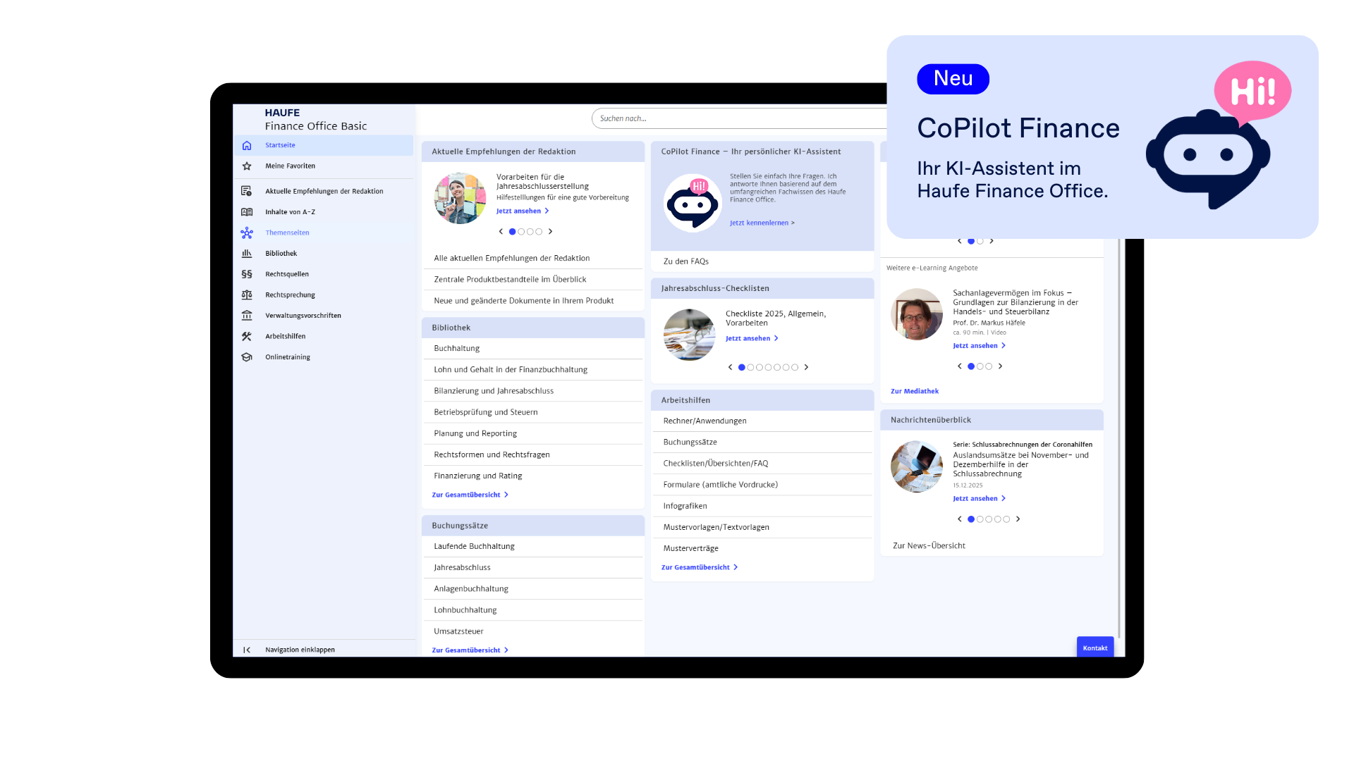 Haufe Finance Office Basic - Das digitale Basispaket für Buchhaltung und Bilanzerstellung