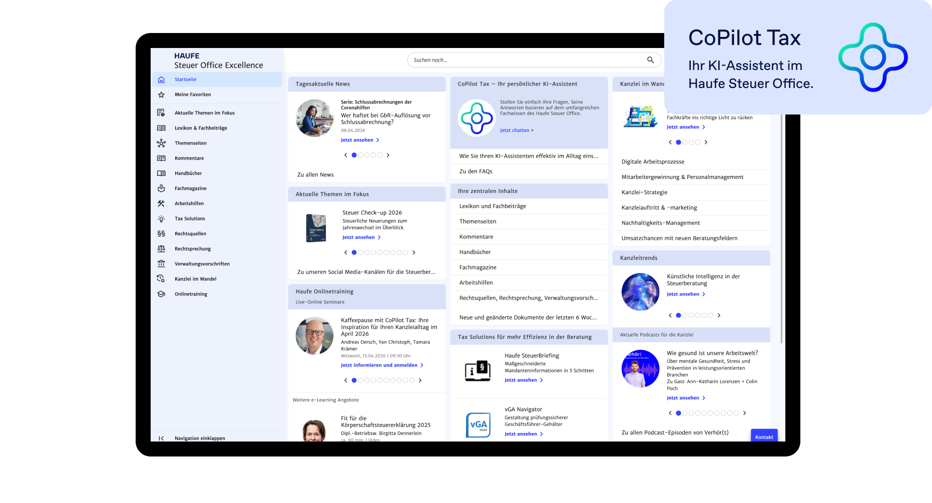 Haufe Steuer Office Excellence - Die zukunftsweisende Fachdatenbank für Ihre Steuerkanzlei