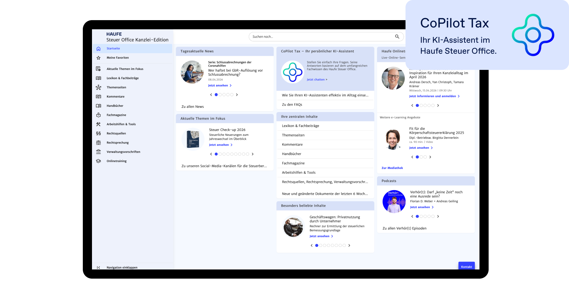 Haufe Steuer Office Kanzlei-Edition - Die erweiterte Fachdatenbank für Ihre Steuerkanzlei mit großem Kommentarpaket