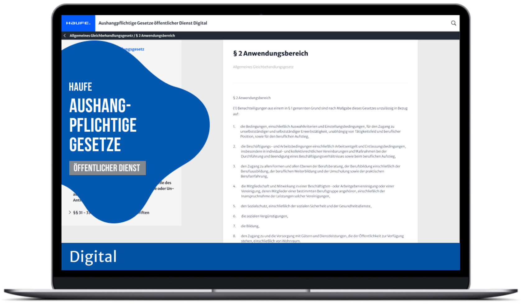 Aushangpflichtige Gesetze öffentlicher Dienst Digital - Alle relevanten Arbeitsschutzvorschriften als Online-Version.  Dauerhaft aktuell, standortübergreifend und nachhaltig.
