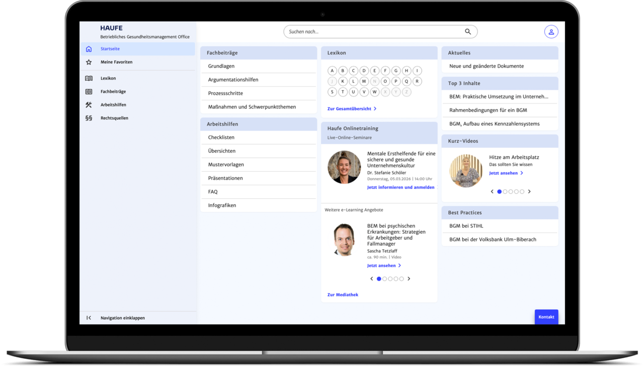 Haufe Betriebliches Gesundheitsmanagement Office - Die Basis-Datenbank zur Einführung und Steuerung des betrieblichen Gesundheitsmanagements