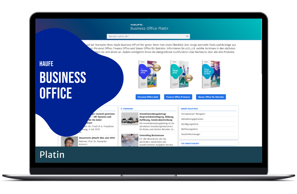 Haufe Business Office Platin - Die clevere Gesamtlösung für Personal, Finance und Steuern