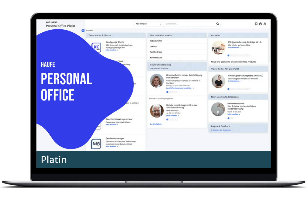 Haufe Personal Office Platin: Datenbank | Haufe Shop