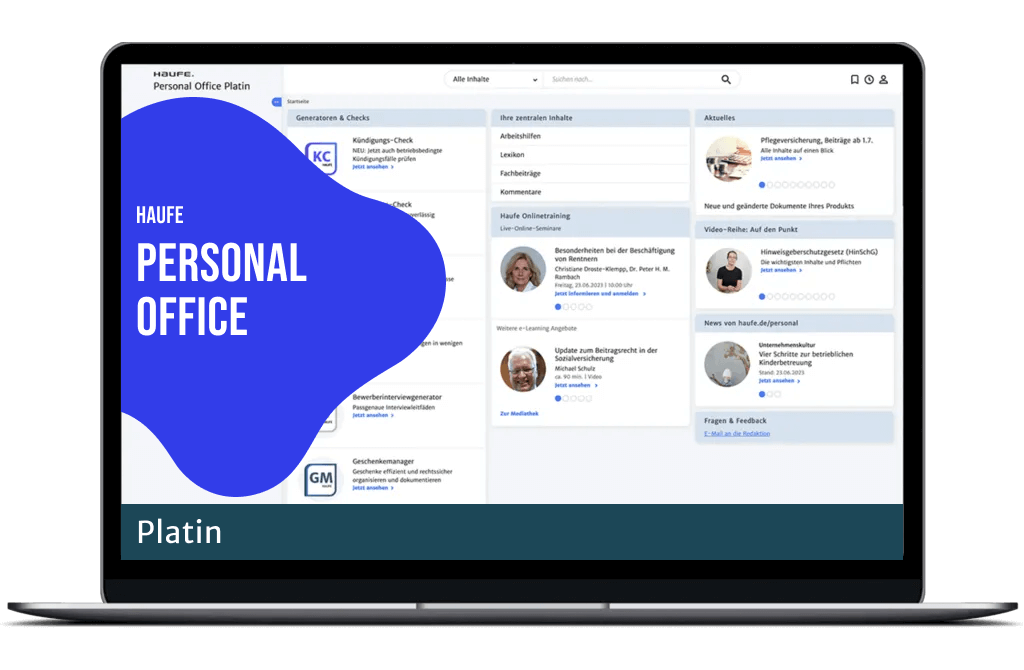 Haufe Personal Office Platin - Die HR-Software für erfolgreiche Personalarbeit