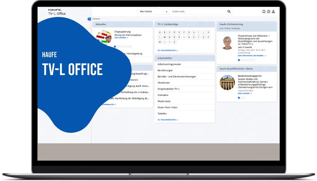 Haufe TV-L Office inkl. TV-H - Alles auf einen Blick: Ihre hilfreiche HR-Software für die Länder.