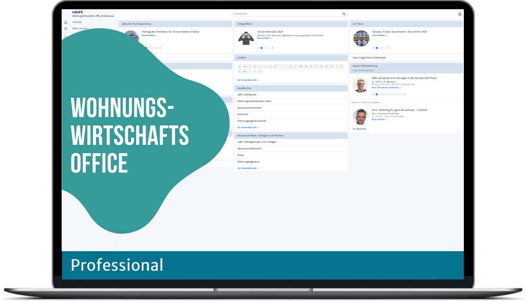 WohnungsWirtschafts Office Professional - Das komplette Know-how der Wohnungswirtschaft