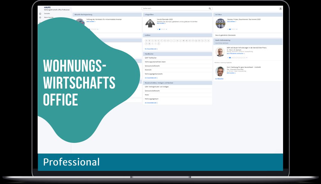 WohnungsWirtschafts Office Professional - Das komplette Know-how der Wohnungswirtschaft