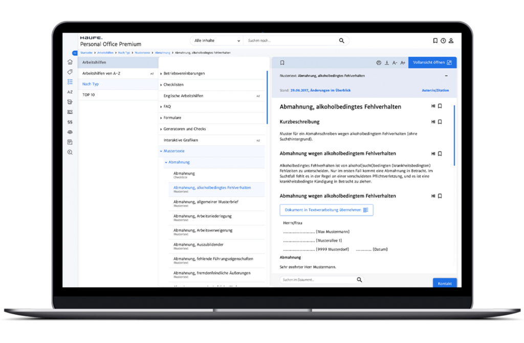 Rechtssichere und schnelle Antworten