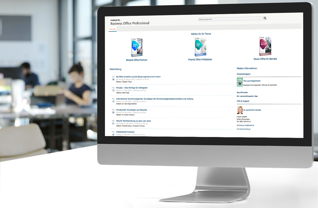 Alle relevanten Informationen gesammelt an einem Ort